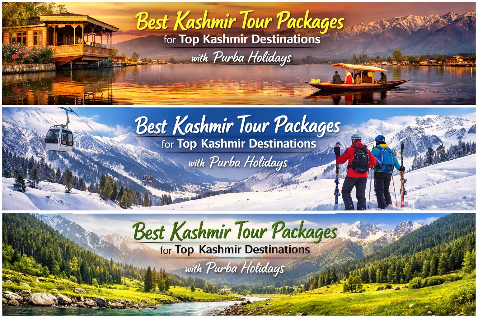 Best Kashmir Tour Packages for Top Kashmir Destinations
